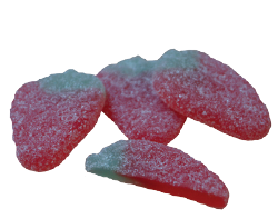 JORDGUBBAR MED SOCKER